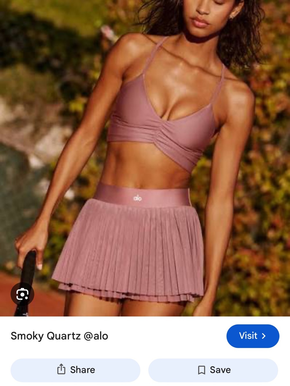 ALO Yoga Smoky Quartz baseline skirt